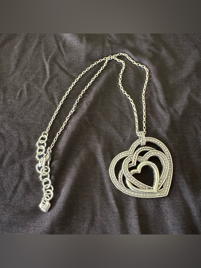 Brighton Retired Beaming Hearts Pendant Necklace